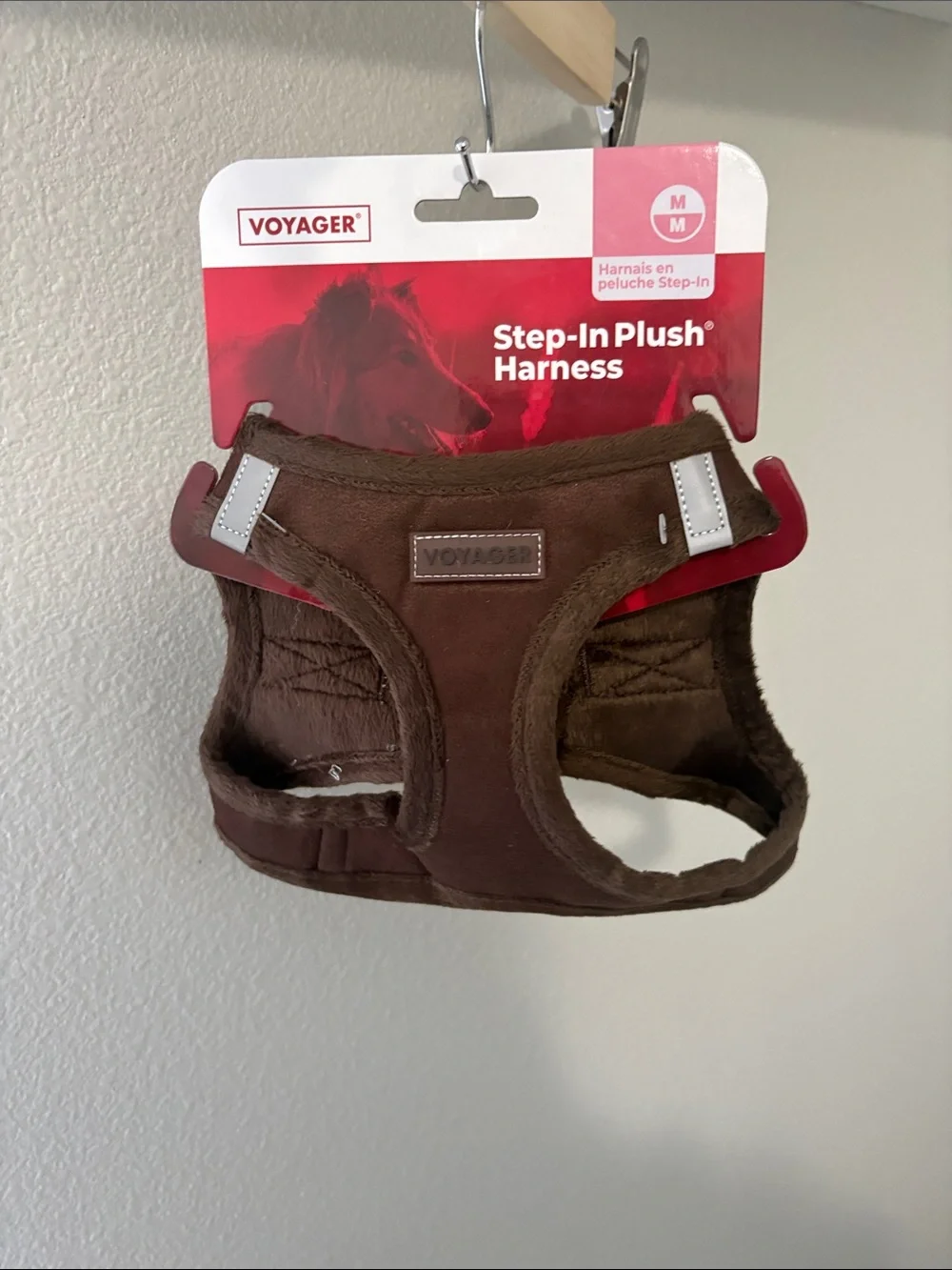 Voyager Step-In Plush Dog Harness - Brown (M)